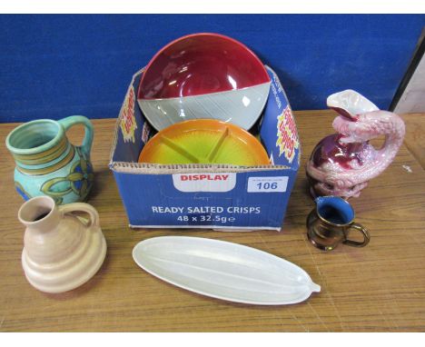  Sale Item:    BOX CERAMIC JUGS & PLATES (AF)   Vat Status:   No Vat   Buyers Premium:  This lot is subject to a Buyers Premi