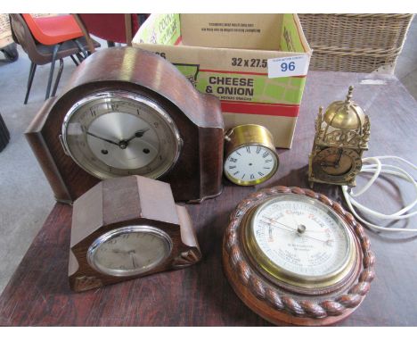  Sale Item:    BOX CLOCKS & THERMOMETER (AF)   Vat Status:   No Vat   Buyers Premium:  This lot is subject to a Buyers Premiu