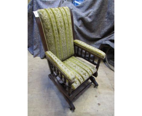  Sale Item:    AMERICAN ROCKING CHAIR   Vat Status:   No Vat   Buyers Premium:  This lot is subject to a Buyers Premium of 15