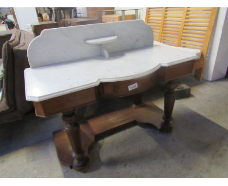  Sale Item:    MARBLE TOP WASH STAND   Vat Status:   No Vat   Buyers Premium:  This lot is subject to a Buyers Premium of 15%