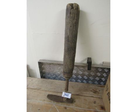  Sale Item:    WOOD & METAL LEG (AF)   Vat Status:   No Vat   Buyers Premium:  This lot is subject to a Buyers Premium of 15%