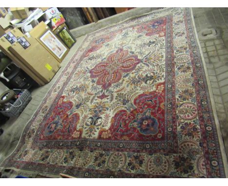  Sale Item:    PERSIAN SAROUGH AREA CARPET 12' X 14'  Vat Status:   No Vat   Buyers Premium:  This lot is subject to a Buyers