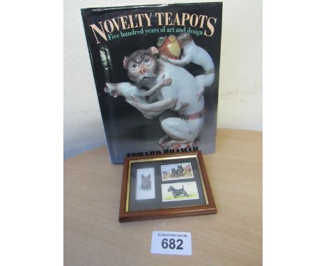  Sale Item:    NOVELTY TEA POT BOOK & SMALL DOG CARD PICTURE  Vat Status:   No Vat   Buyers Premium:  This lot is subject to 