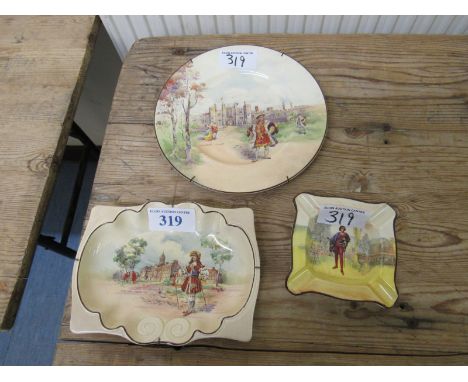  Sale Item:    2 ROYAL DOULTON PLATES & ASHTRAY   Vat Status:   No Vat   Buyers Premium:  This lot is subject to a Buyers Pre