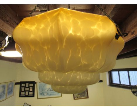  Sale Item:    ART DECO GLASS LAMP SHADE   Vat Status:   No Vat   Buyers Premium:  This lot is subject to a Buyers Premium of