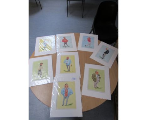  Sale Item:    8 GOLFING PRINTS   Vat Status:   No Vat   Buyers Premium:  This lot is subject to a Buyers Premium of 15% + Va