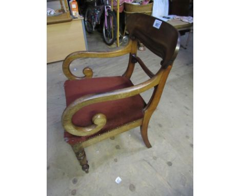  Sale Item:    MAHOGANY CAPTAINS CHAIR   Vat Status:   No Vat   Buyers Premium:  This lot is subject to a Buyers Premium of 1