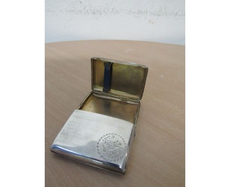  Sale Item:    SILVER CASE 1910 CLAN ROBERTSON CREST  Vat Status:   No Vat   Buyers Premium:  This lot is subject to a Buyers