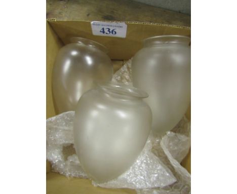  Sale Item:    3 GLASS ART NOUVEAU LAMP SHADES (AF)  Vat Status:   No Vat   Buyers Premium:  This lot is subject to a Buyers 