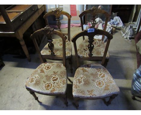 Sale Item:    4 VICTORIAN DINING CHAIRS   Vat Status:   No Vat   Buyers Premium:  This lot is subject to a Buyers Premium of