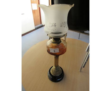 Sale Item:    OIL LAMP- NO FUNNEL   Vat Status:   No Vat   Buyers Premium:  This lot is subject to a Buyers Premium of 15% +