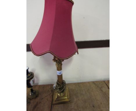  Sale Item:    BRASS COLUMN LAMP   Vat Status:   No Vat   Buyers Premium:  This lot is subject to a Buyers Premium of 15% + V