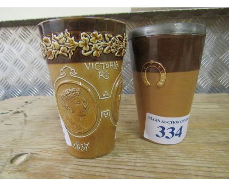  Sale Item:    2 DOULTON BEAKERS   Vat Status:   No Vat   Buyers Premium:  This lot is subject to a Buyers Premium of 15% + V