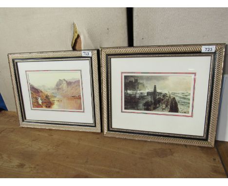  Sale Item:    2 PRINTS HARBOUR & LOCH SCENE   Vat Status:   No Vat   Buyers Premium:  This lot is subject to a Buyers Premiu
