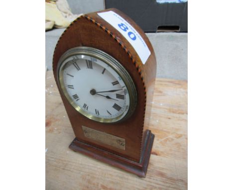  Sale Item:    INLAID CLOCK-SGT COOK A MORRISON TAIN 1922 (AF)  Vat Status:   No Vat   Buyers Premium:  This lot is subject t