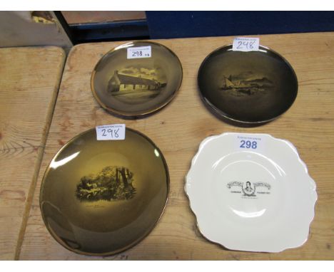  Sale Item:    ROBERT BURNS & RIDGEWAY PLATES   Vat Status:   No Vat   Buyers Premium:  This lot is subject to a Buyers Premi