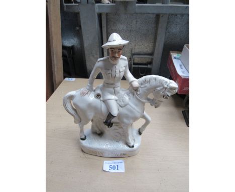  Sale Item:    STAFFORDSHIRE FIGURE BADEN POWELL (AF)  Vat Status:   No Vat   Buyers Premium:  This lot is subject to a Buyer