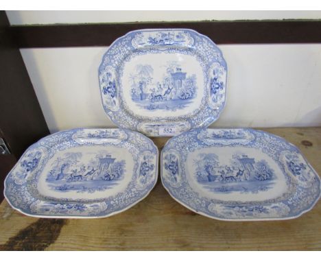 Sale Item:    3 BELLS GLASGOW BLUE & WHITE ASHETS  Vat Status:   No Vat   Buyers Premium:  This lot is subject to a Buyers P