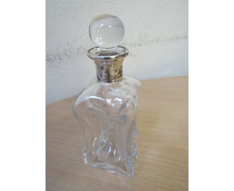  Sale Item:    ASPREY LONDON SILVER TOPPED DECANTER 15 CMS HIGH  Vat Status:   No Vat   Buyers Premium:  This lot is subject 