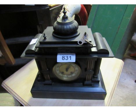 Sale Item:    SLATE CLOCK   Vat Status:   No Vat   Buyers Premium:  This lot is subject to a Buyers Premium of 15% + Vat @ 2