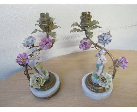  Sale Item:    PAIR VICTORIAN CHERUB LIGHTS   Vat Status:   No Vat   Buyers Premium:  This lot is subject to a Buyers Premium