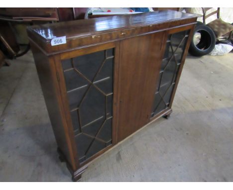  Sale Item:    BOOKCASE WITH ASTRAGAL GLASS DOORS  Vat Status:   No Vat   Buyers Premium:  This lot is subject to a Buyers Pr