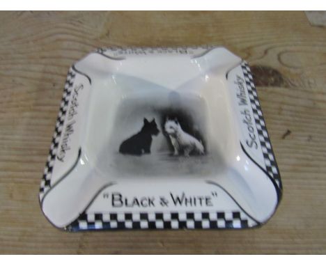  Sale Item:    SHELLEY BLACK & WHITE WHISKEY ADVERTISING ASHTRAY  Vat Status:   No Vat   Buyers Premium:  This lot is subject
