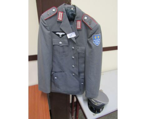  Sale Item:    MILITARY JACKET & HAT (AF)   Vat Status:   No Vat   Buyers Premium:  This lot is subject to a Buyers Premium o
