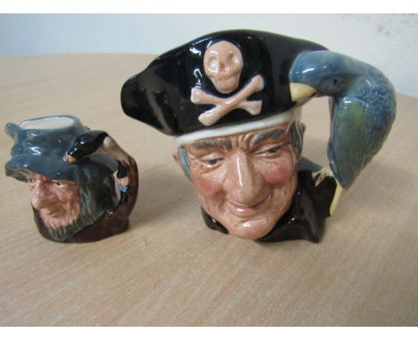  Sale Item:    2 ROYAL DOULTON JUGS LONG JOHN SILVER & RIP VAN WINKLE  Vat Status:   No Vat   Buyers Premium:  This lot is su