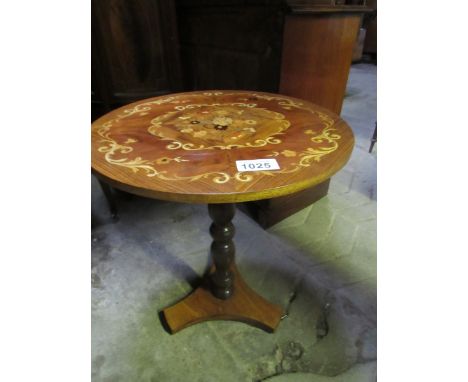  Sale Item:    MARQUETRY CIRCULAR TABLE   Vat Status:   No Vat   Buyers Premium:  This lot is subject to a Buyers Premium of 