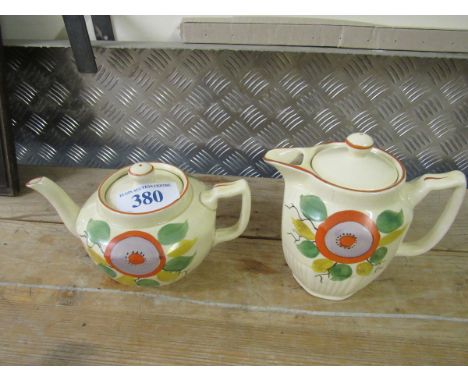  Sale Item:    ARTHUR WOOD TEA & COFFEE POTS   Vat Status:   No Vat   Buyers Premium:  This lot is subject to a Buyers Premiu