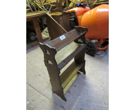  Sale Item:    OAK BOOK RACK   Vat Status:   No Vat   Buyers Premium:  This lot is subject to a Buyers Premium of 15% + Vat @