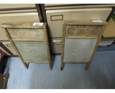  Sale Item:    2 WASH BOARDS (AF)   Vat Status:   No Vat   Buyers Premium:  This lot is subject to a Buyers Premium of 15% + 
