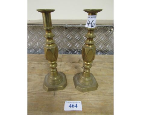  Sale Item:    PAIR BRASS CANDLESTICKS- THE DIAMOND PRINCE  Vat Status:   No Vat   Buyers Premium:  This lot is subject to a 