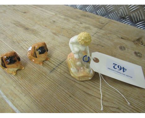  Sale Item:    2 ROYAL DOULTON DOGS & ORNAMENT   Vat Status:   No Vat   Buyers Premium:  This lot is subject to a Buyers Prem