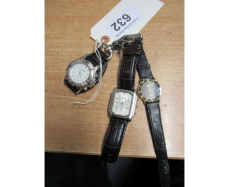  Sale Item:    3 GENTS WATCHES- NO AUTHENTICITY OF BEING ORIGINALS  Vat Status:   No Vat   Buyers Premium:  This lot is subje