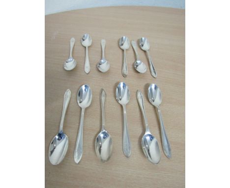  Sale Item:    SET 12 SILVER TEA SPOONS SHEFFIELD 1938  Vat Status:   No Vat   Buyers Premium:  This lot is subject to a Buye