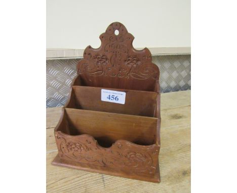  Sale Item:    MAHOGANY LETTER RACK 1902 (AF)   Vat Status:   No Vat   Buyers Premium:  This lot is subject to a Buyers Premi