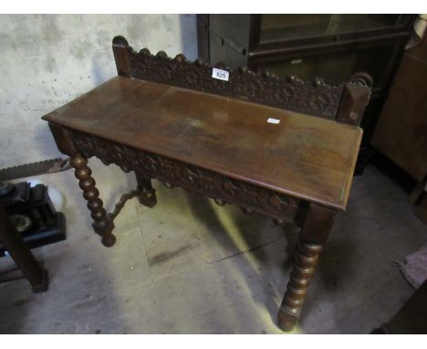  Sale Item:    OAK HALL TABLE (AF)   Vat Status:   No Vat   Buyers Premium:  This lot is subject to a Buyers Premium of 15% +