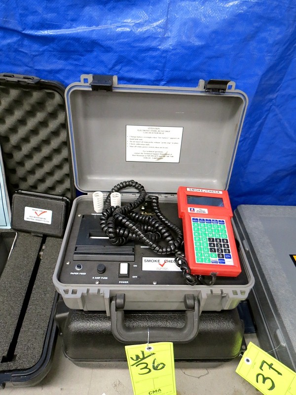 2013 Red Mountain Smoke Check 1667 Diesel Emissions Opacity Tester, Mdl. 1020CPCL, W/ Partial Flo
