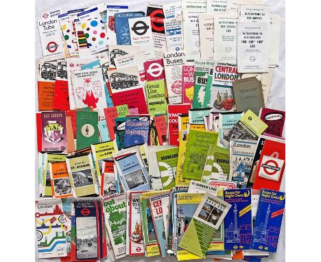 Considerable quantity (300+) of mainly 1960s/70s London Transport etc LEAFLETS &amp; PAMPHLETS. Huge variety and including ro