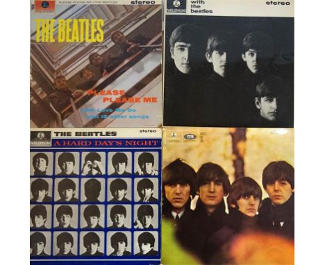 4 LPs by The Beatles
The first 4 studio albums 'Please Please Me' 4th Press Parlophone (PCS 3042), 'With The Beatles' 1st Pre