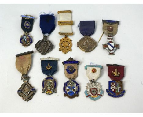 A collection of silver and enamel Masonic jewels, late 19th/early 20th Century
Masonic million memorial fund jewel (these jew