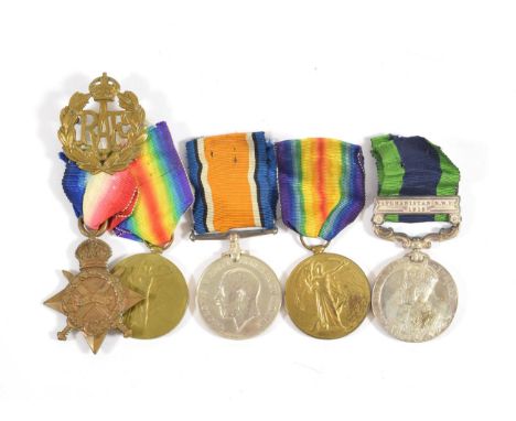 A First World War/North West Frontier Trio, awarded to LIEUT.J.E.PARSLOW, 2-3 BRHMS., comprising British War Medal, Victory M