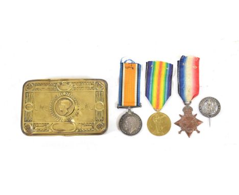 A First World War Trio, comprising 1914-15 Star, British War Medal and Victory Medal, awarded to M2-076264, PTE.W.BROWN, A.S.