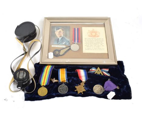 A First World War Trio, comprising 1914-1915 Star, British War Medal and Victory Medal, to 12.1276 PTE.R.M.SMITH.YORKS.L.I.; 