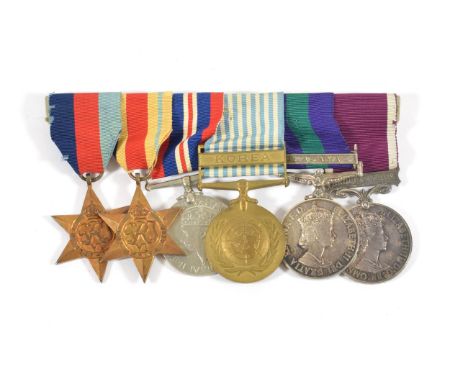 A Second World War/Korea Group of Six Medals, awarded to 853058 W.O.CL.2. J..R.STONE. R.E.M.E., comprising 1939-45 Star, Afri