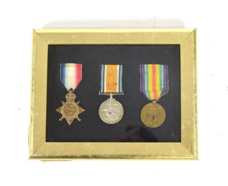 A First World War Trio, comprising 1914 Star, British War Medal and Victory Medal, to 119565 PNR.T.H.LIGHTFOOT.R.E., mounted 