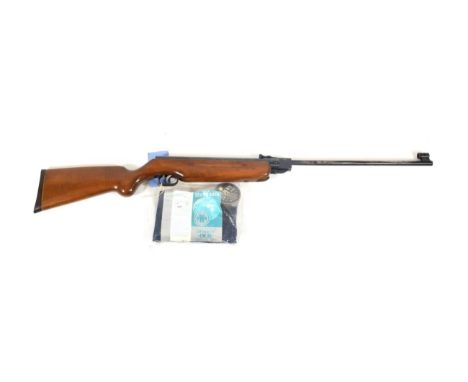PURCHASER MUST BE 18 YEARS OF AGE OR OVER A Weihrauch HW35 .22 Calibre Break Barrel Air Rifle, numbered 700300, with blued fi