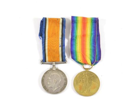 A First World War Pair, awarded to 13709 PTE.J.D.JOHNSTON, BORD..R., comprising British War Medal and Victory Medal  